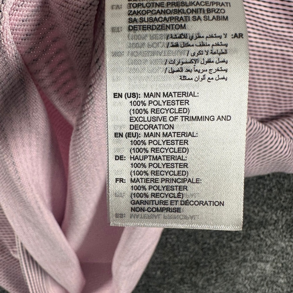 Adidas Pullover Mens XL PERF PRT 1/4 Z Pink Striped NEW Long Sleeve Golf Active - Picture 8 of 15